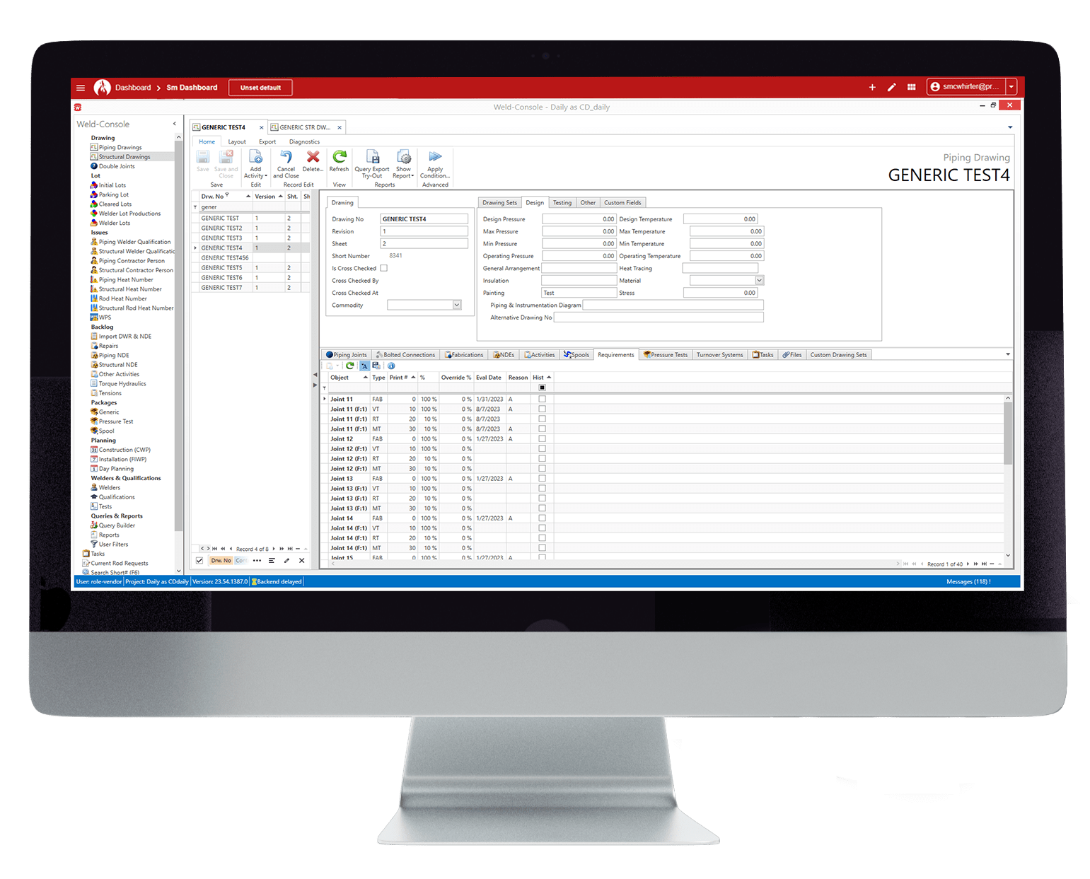 Inspection Management Software Weld Fabrication